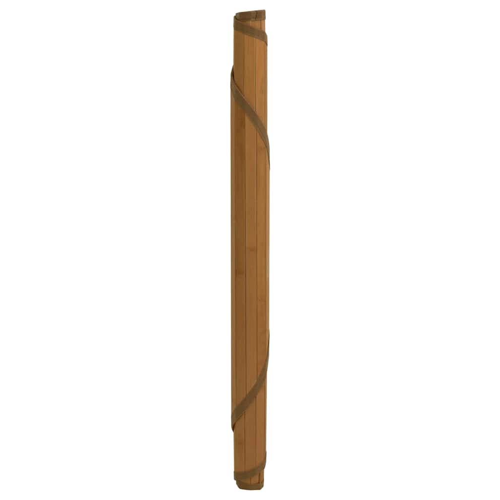 VidaXL Teppich rund 100 cm Bambusbraun