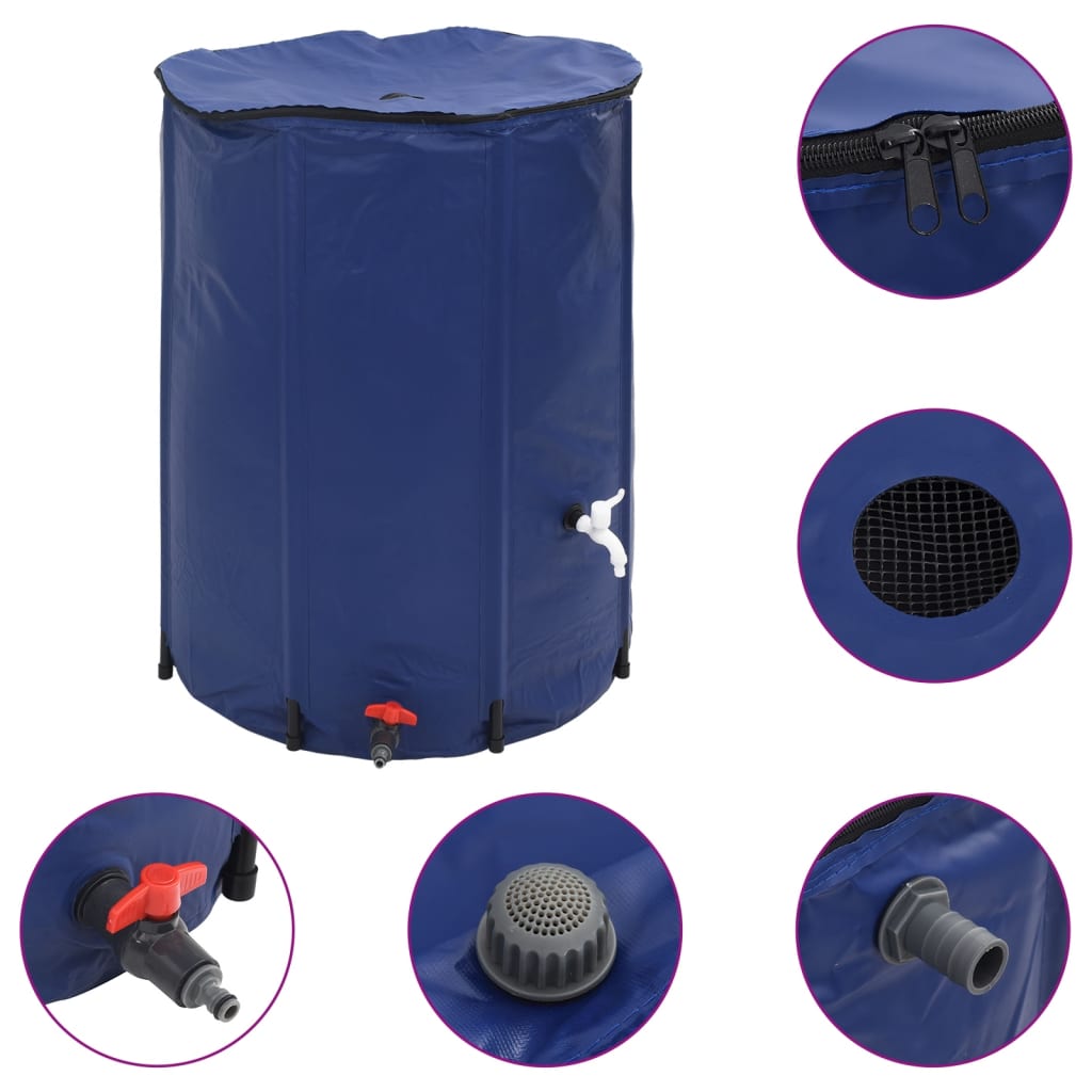 VidaXL Wassertank mit Wasserhahn faltbar 750 l PVC