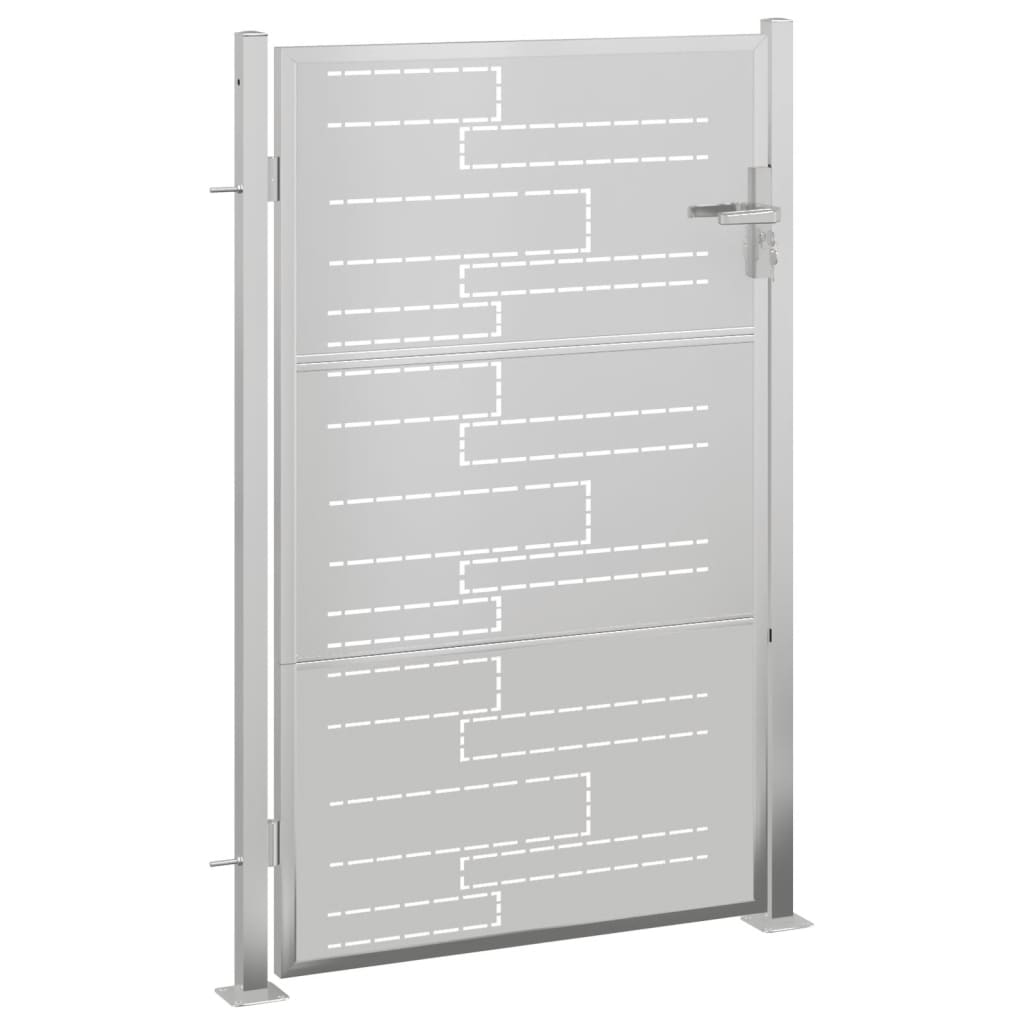 VidaXL Gartentor 100x125 cm Edelstahl