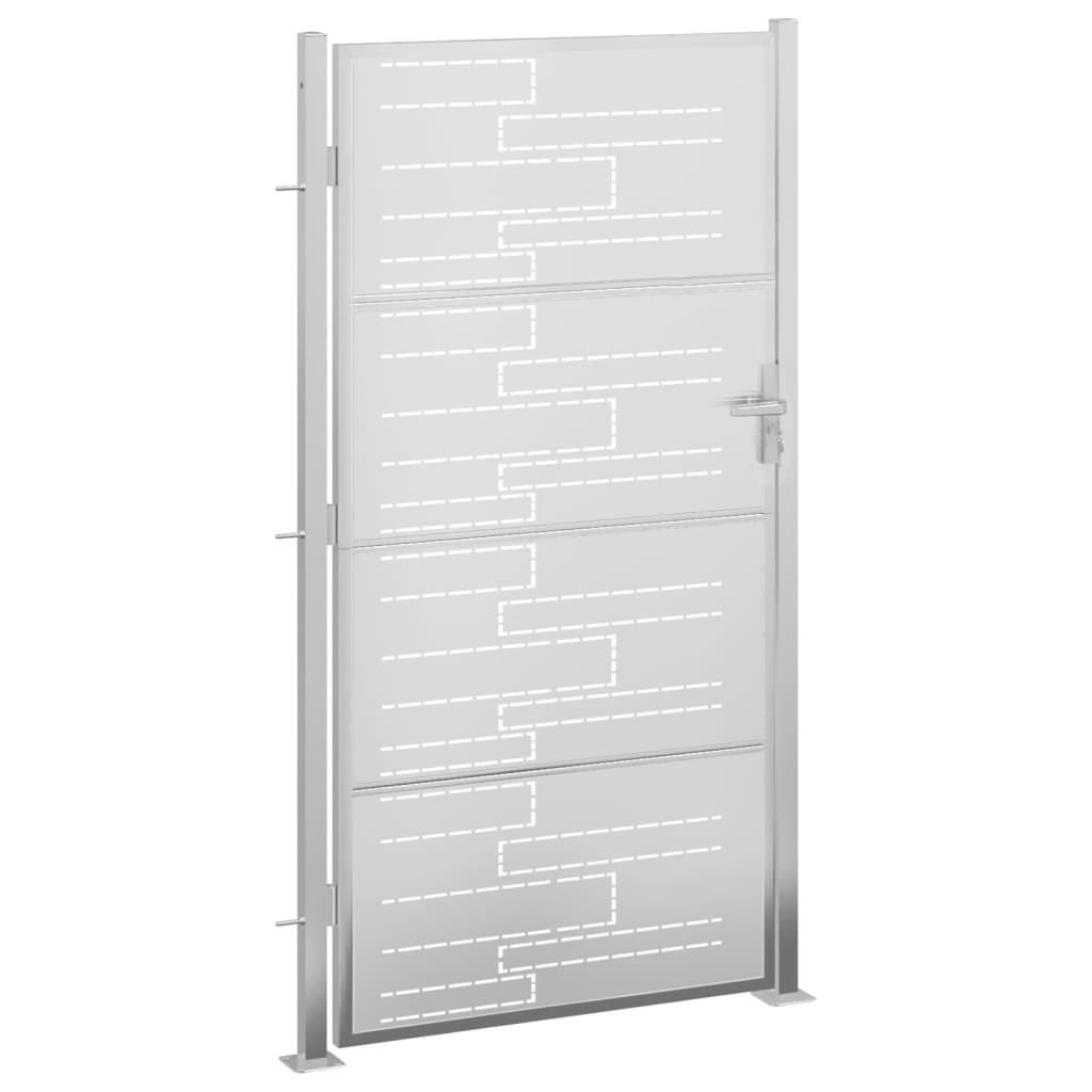 VidaXL Tor 100x180 cm Edelstahl