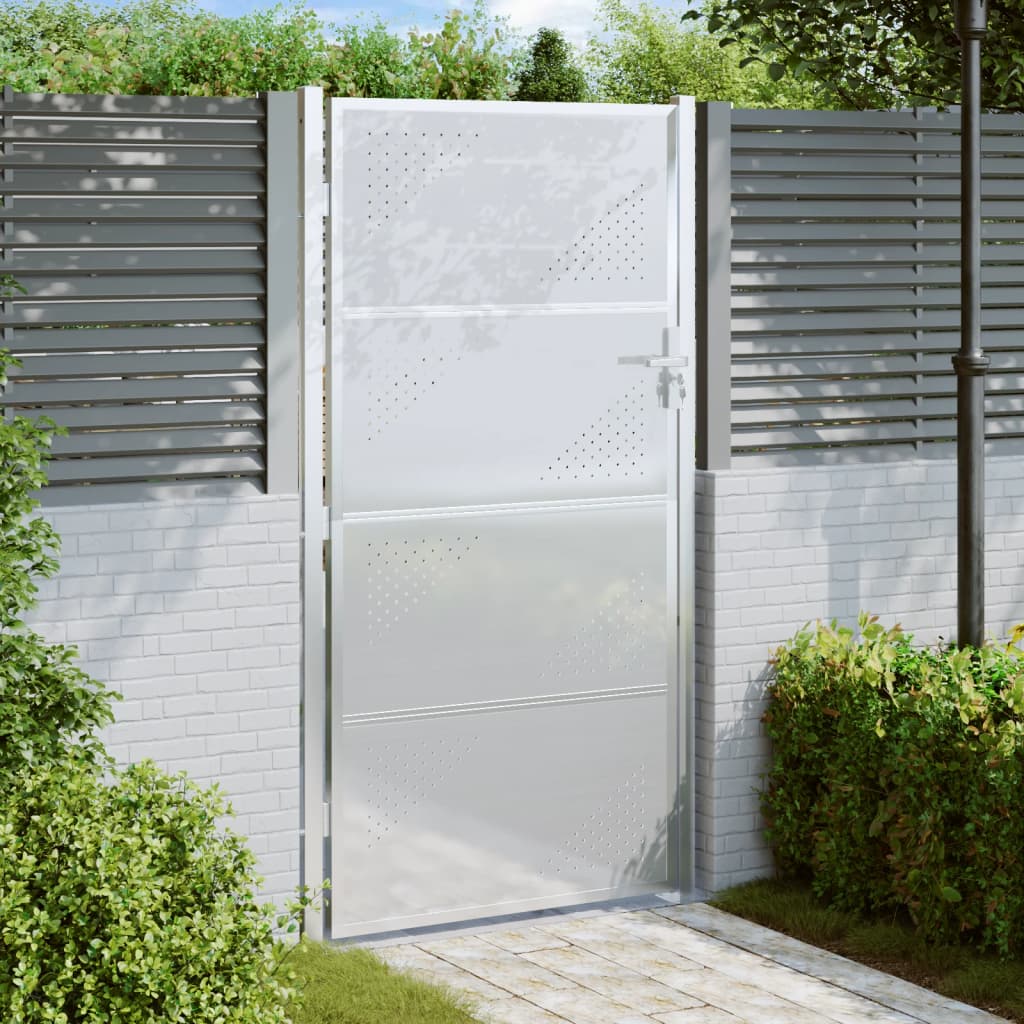 VidaXL Tor 100x180 cm Edelstahl