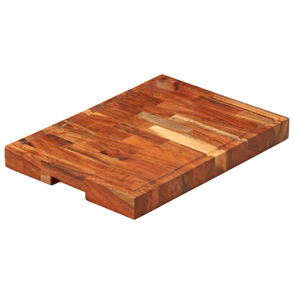 VidaXL Hackblock 42x30x4 cm massives Akazienholz