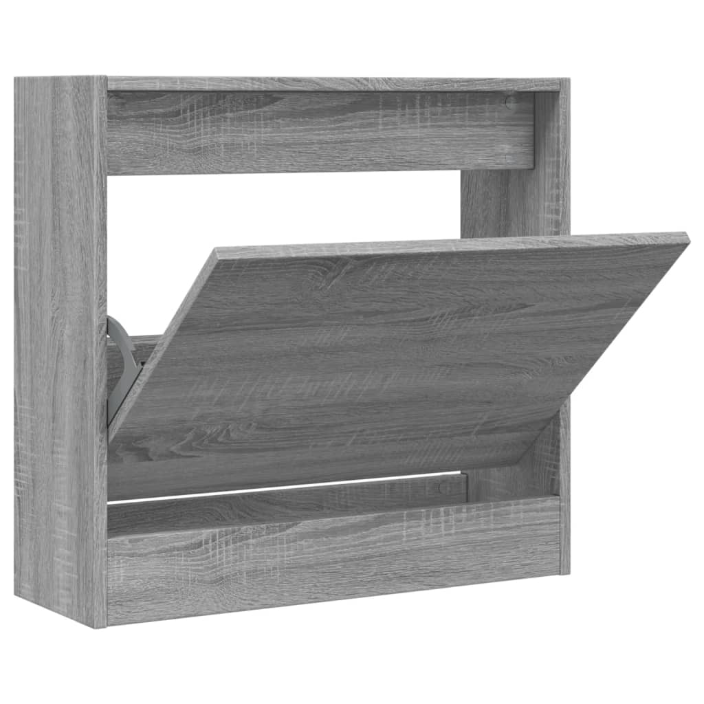 Vidaxx Schuhschrank 60x21x57 cm, Holzwerkstoff, Sonoma-Eiche grau