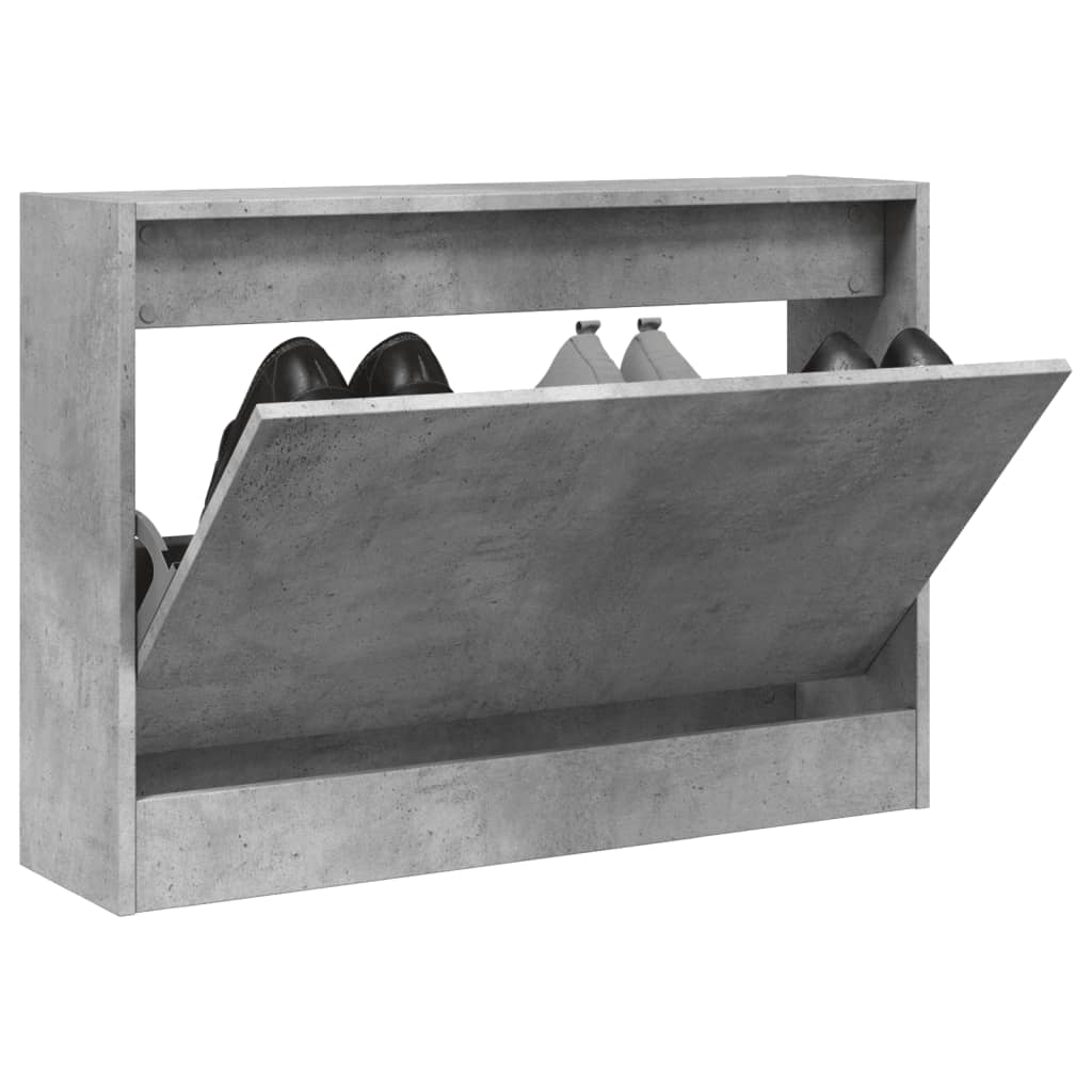 Vidaxx Schuhschrank 80x21x57 cm Holzwerkstoff betongrau