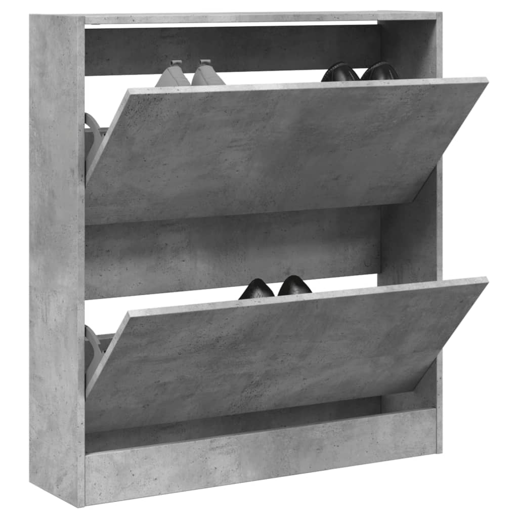 Vidaxx Schuhschrank 80x21x87,5 cm Holzwerkstoff betongrau