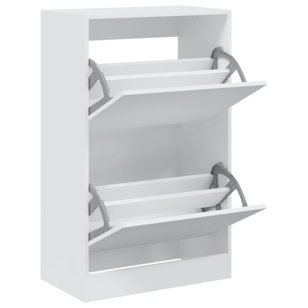 Vidaxx Schuhschrank 60x34x96,5 cm Holzwerkstoff weiß
