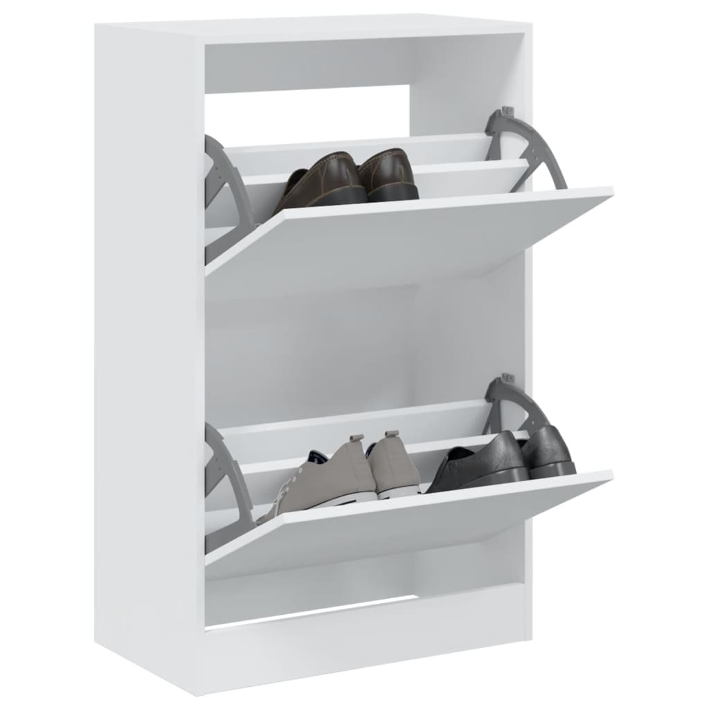 Vidaxx Schuhschrank 60x34x96,5 cm Holzwerkstoff weiß