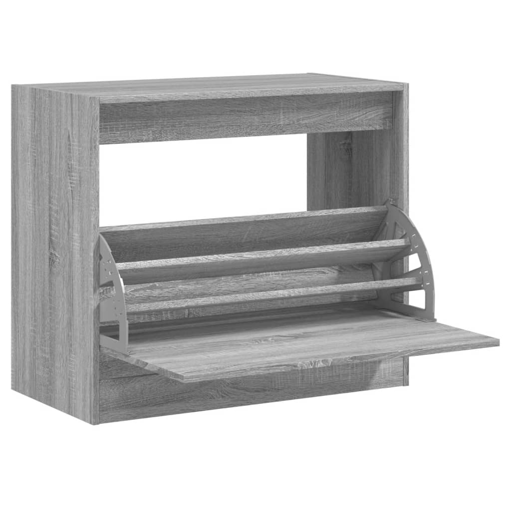 Vidaxx Schuhschrank 80x42x69 cm, Holzwerkstoff, Sonoma-Eiche grau