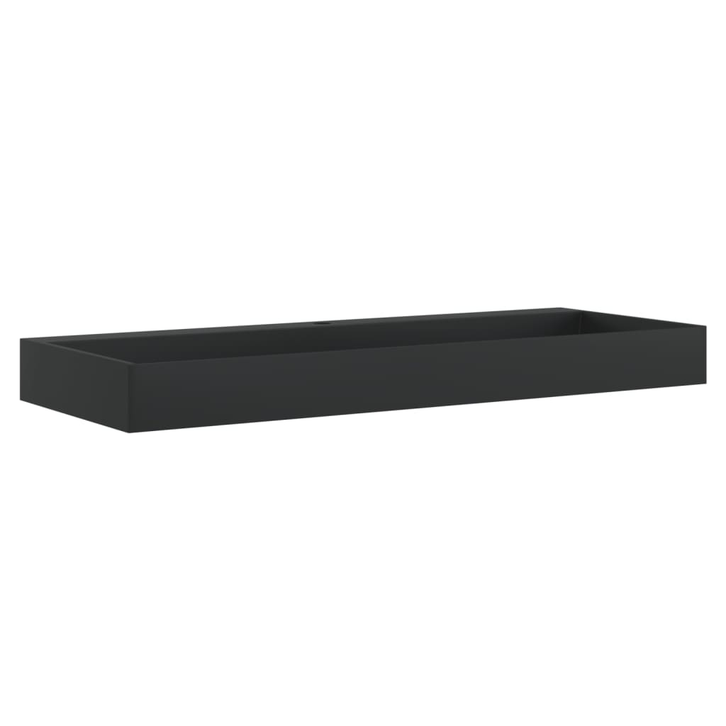 Vidaxx Waschbecken 120x46x11 cm Mineralgussmarmor mattschwarz