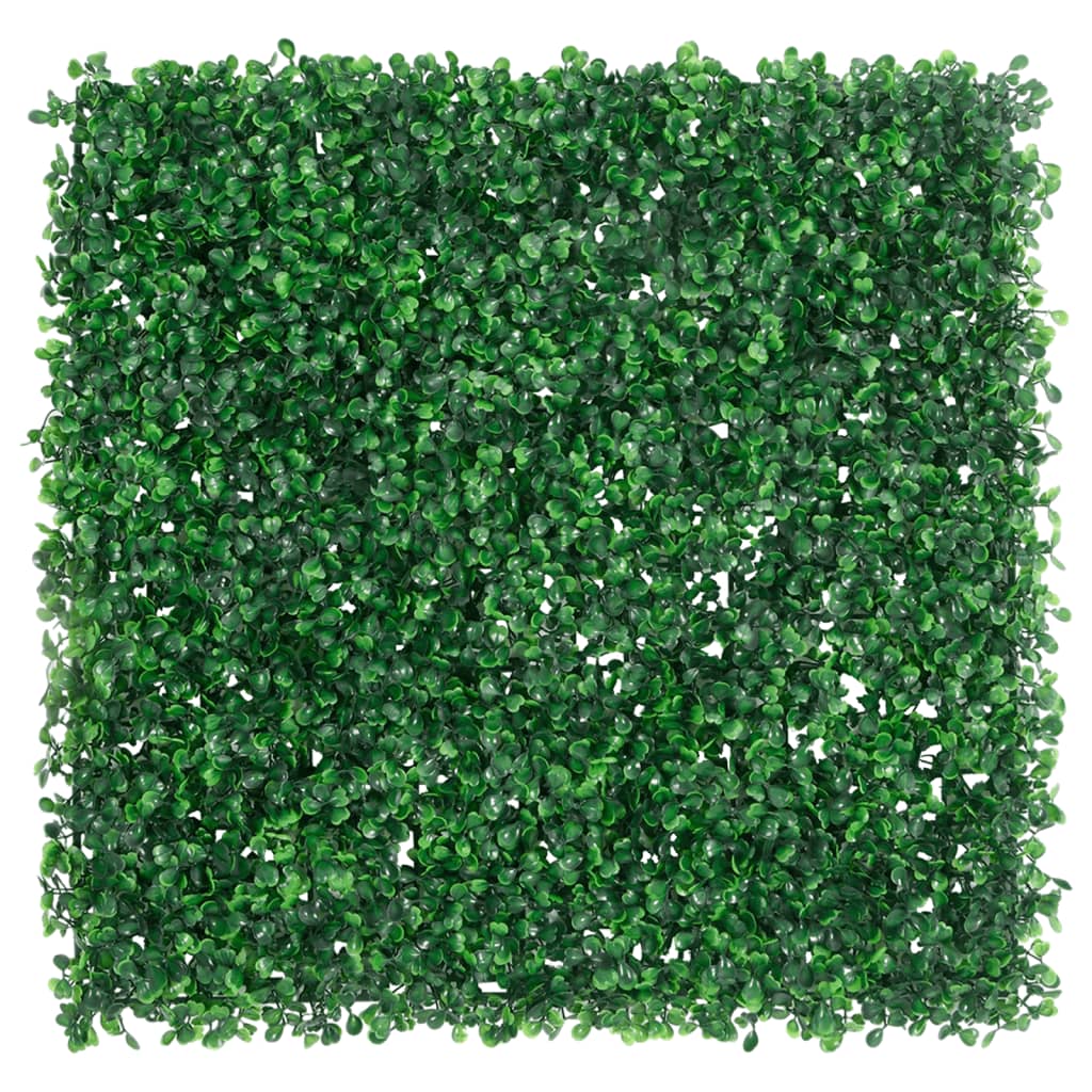 VidaXL Zaun mit künstlichem Strauch 6 Stück 50x50 cm Grün