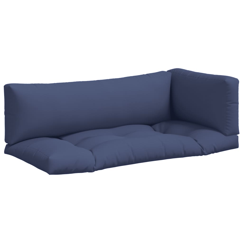 VidaXL Palettenkissen 3 Stück Oxford-Stoff Marineblau