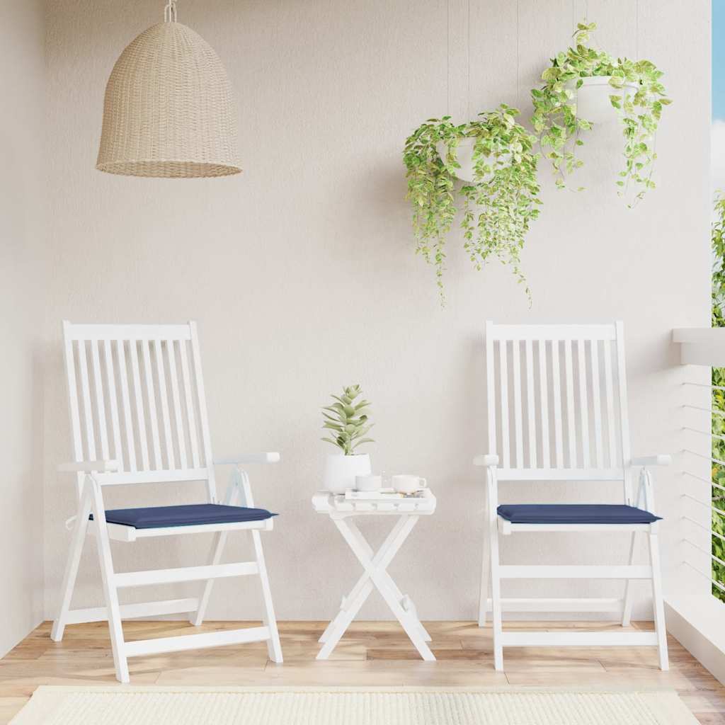 VidaXL Palettenkissen 2 Stück 50x50x4 cm Oxford-Stoff Marineblau