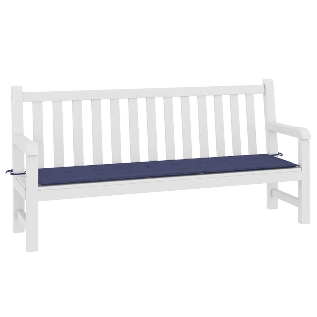 Vidaxx Gartenbankauflage 200x50x4 cm Oxford-Stoff Marineblau