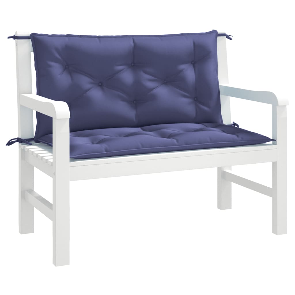 Vidaxx Gartenbankauflagen 2 Stück 100x50x7 cm Oxford-Stoff Marineblau