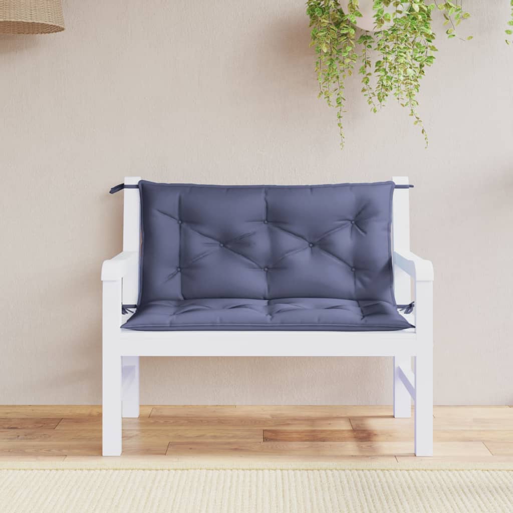 Vidaxx Gartenbankauflagen 2 Stück 100x50x7 cm Oxford-Stoff Marineblau