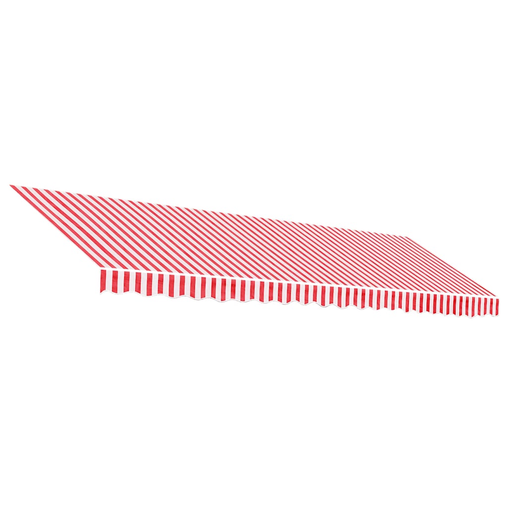 VidaXL Ersatztuch für Markise gestreift 5x3 m rot-weiß