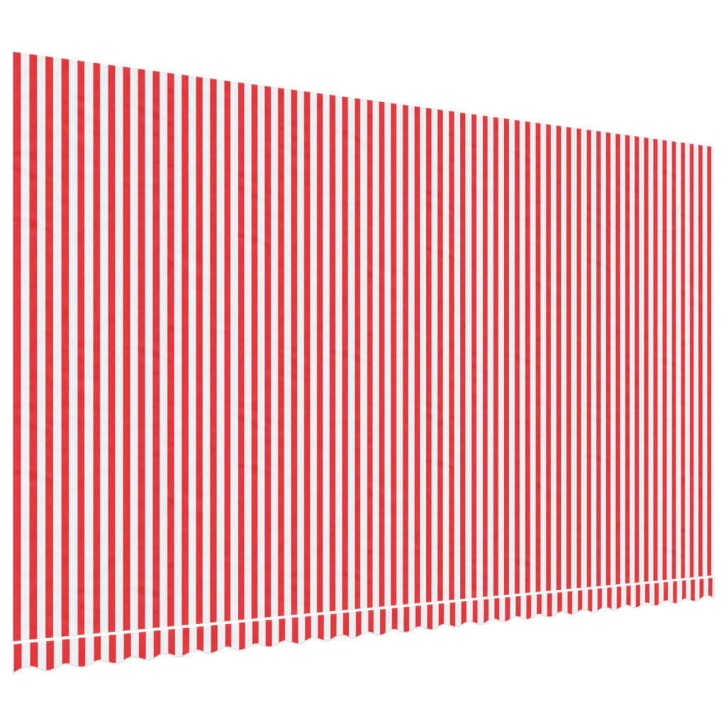 Vidaxx Ersatztuch für Markise gestreift 6x3,5 m rot-weiß