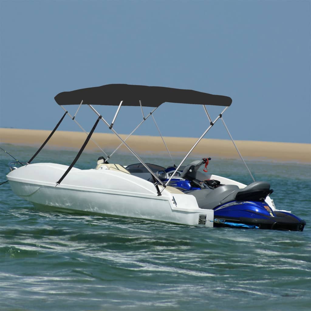 VidaXL Bimini-Top 4 Bögen 243x210x137 cm schwarz