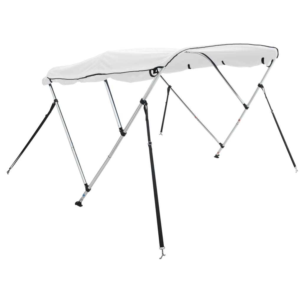 VidaXL Bimini-Top 3 Bögen mit Seitenwänden 183x(185-198)x137 cm
