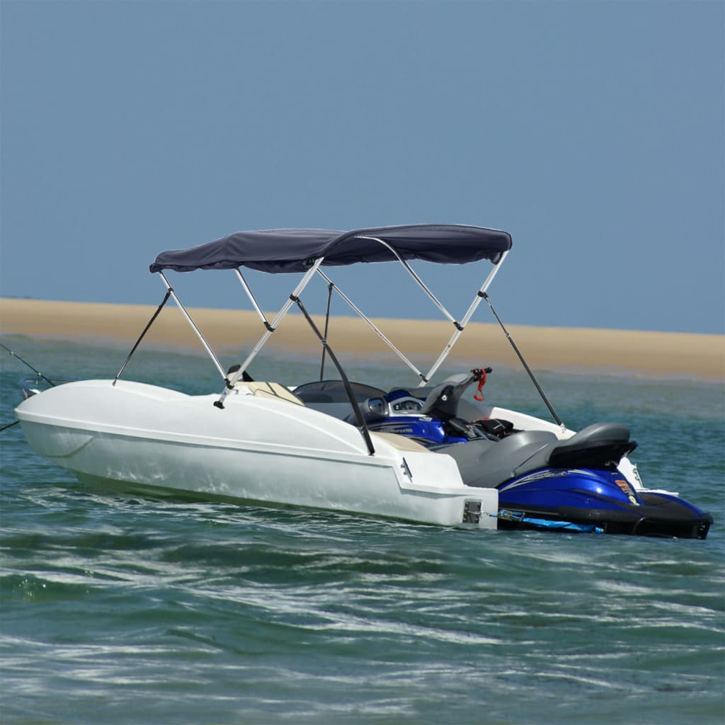Vidaxx Bimini-Top 3 Bögen mit Seitenwänden 183x(154-167)x137 cm