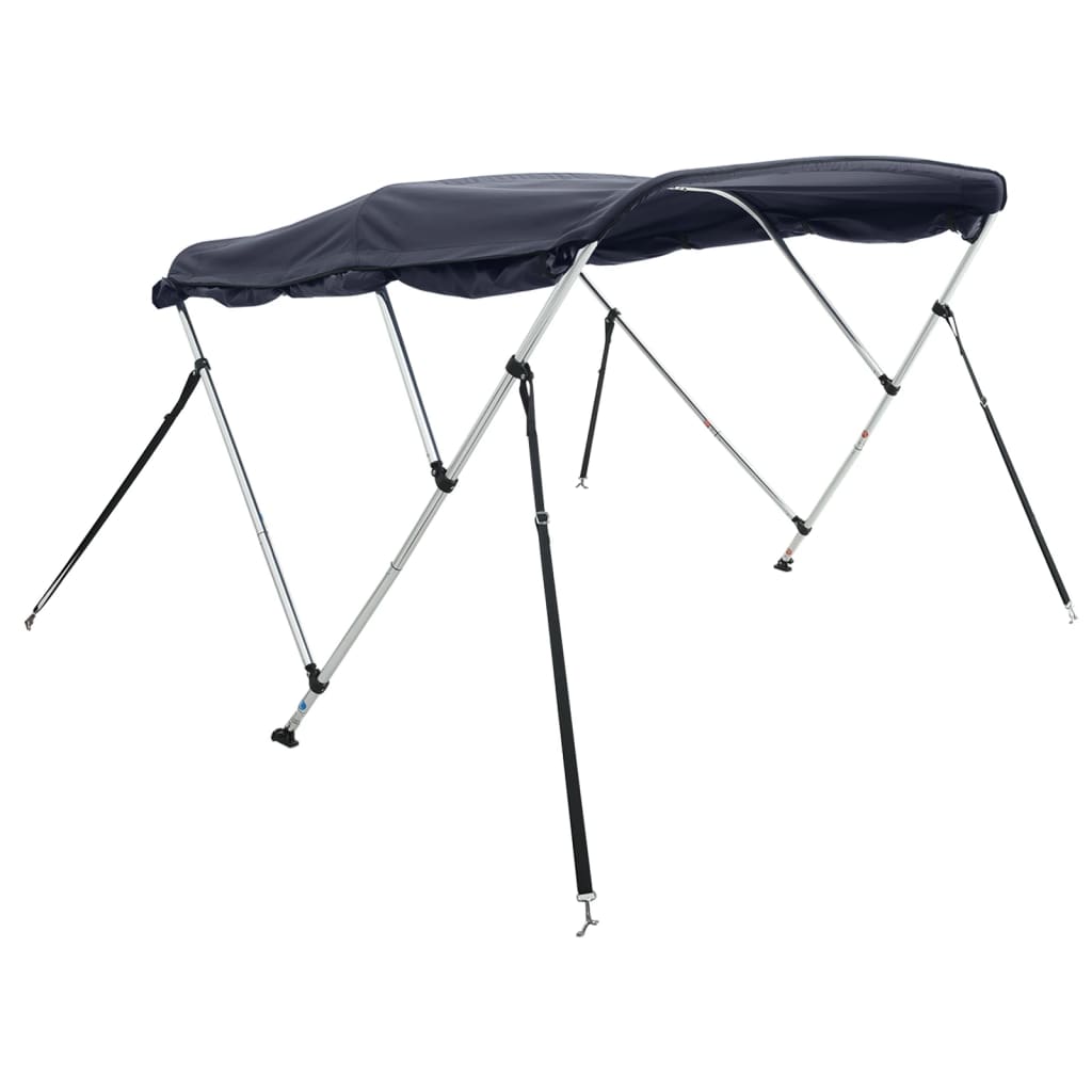 VidaXL Bimini-Top 3 Bögen mit Seitenwänden 183x(170-182)x137 cm