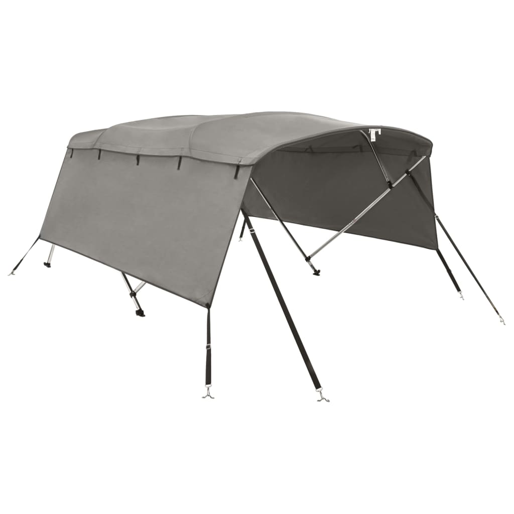 VidaXL Bimini-Top 4 Bögen mit Seitenwänden 243x(170-182)x137 cm