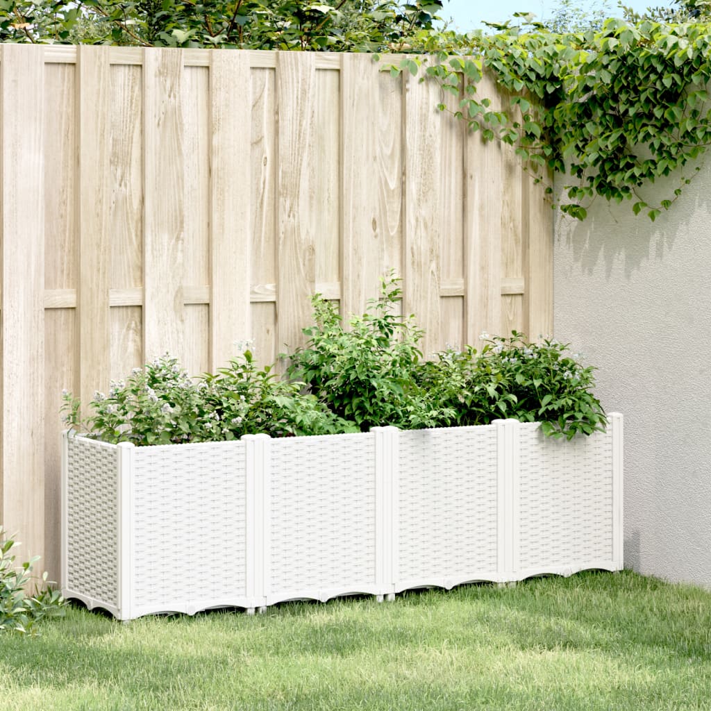 Vidaxx Pflanzgefäß 160x40x53 cm Polypropylen weiß