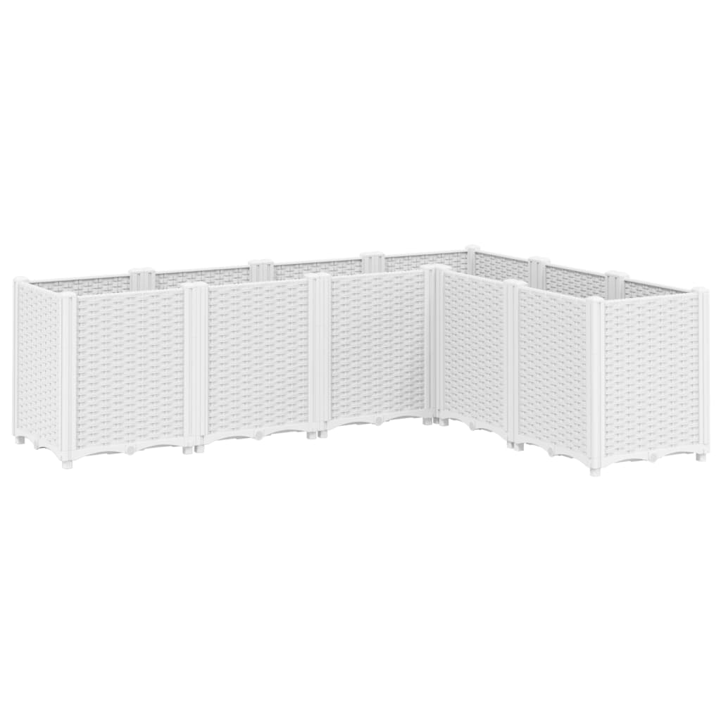Vidaxx Pflanzgefäß 160x120x53 cm Polypropylen weiß