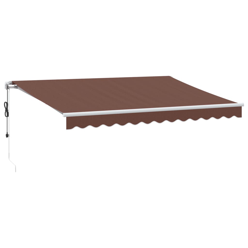 VidaXL Markise automatisch ausziehbar mit LED 350x250 cm braun