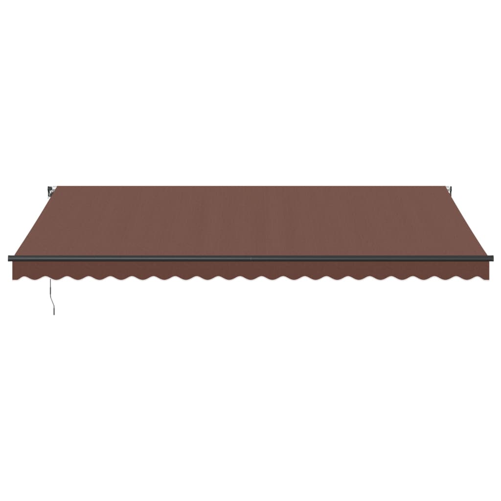 VidaXL Markise manuell ausziehbar 500x350 cm braun
