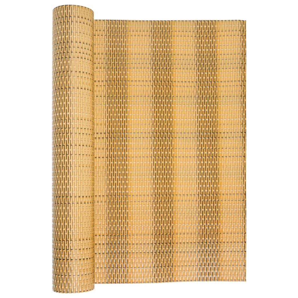 Vidaxx Balkonschirm 400x90 cm Polyrattan hellbraun