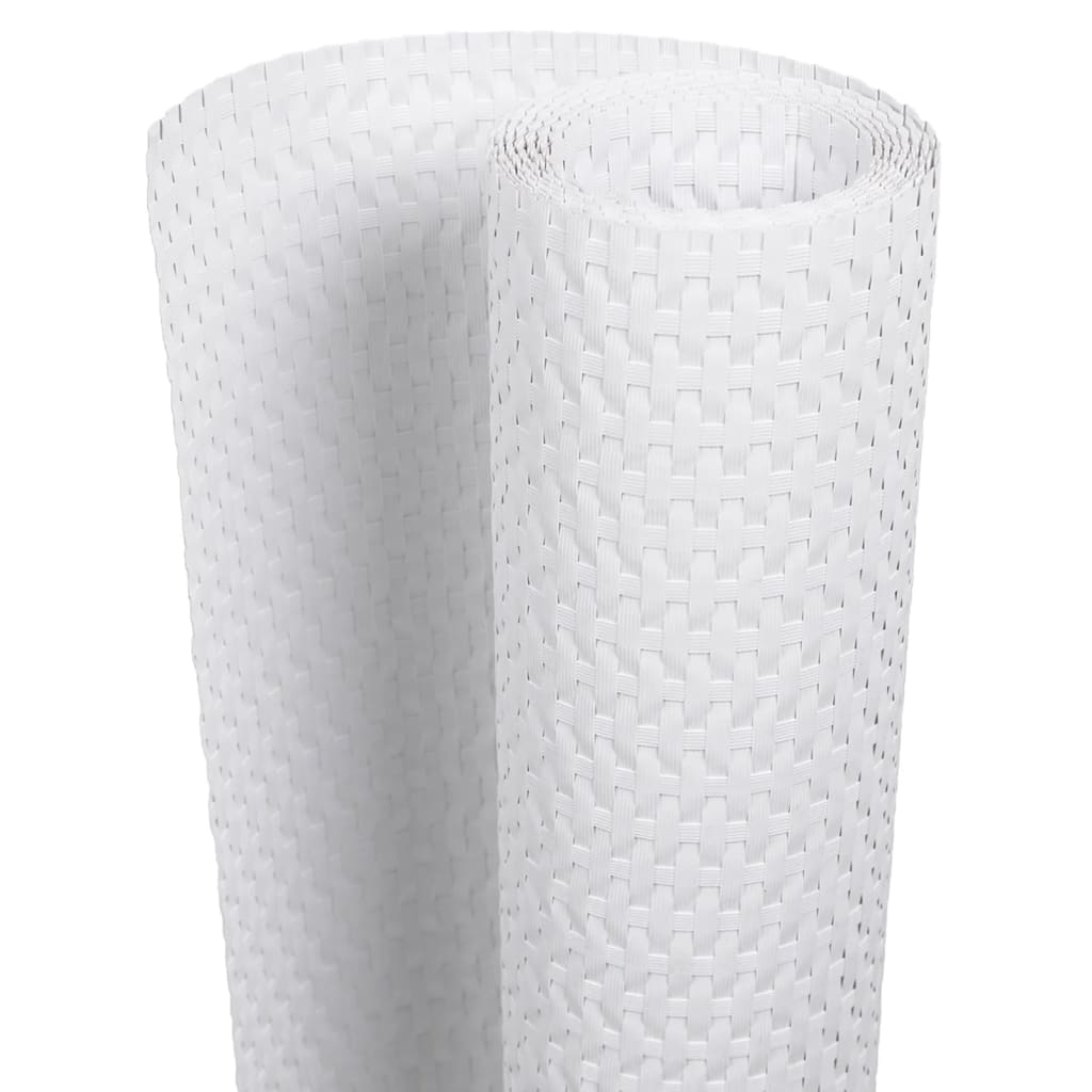 Vidaxx Balkonschirm 500x80 cm Polyrattan weiß