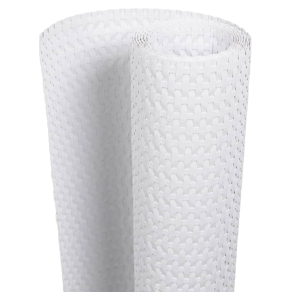 Vidaxx Balkonschirm 1000x100 cm Polyrattan weiß