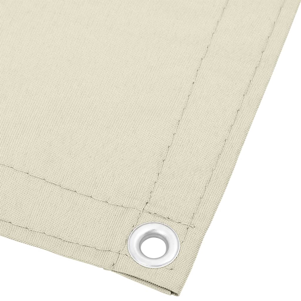Vidaxx Balkonschirm 120x1000 cm 100 % Oxford-Polyester cremefarben