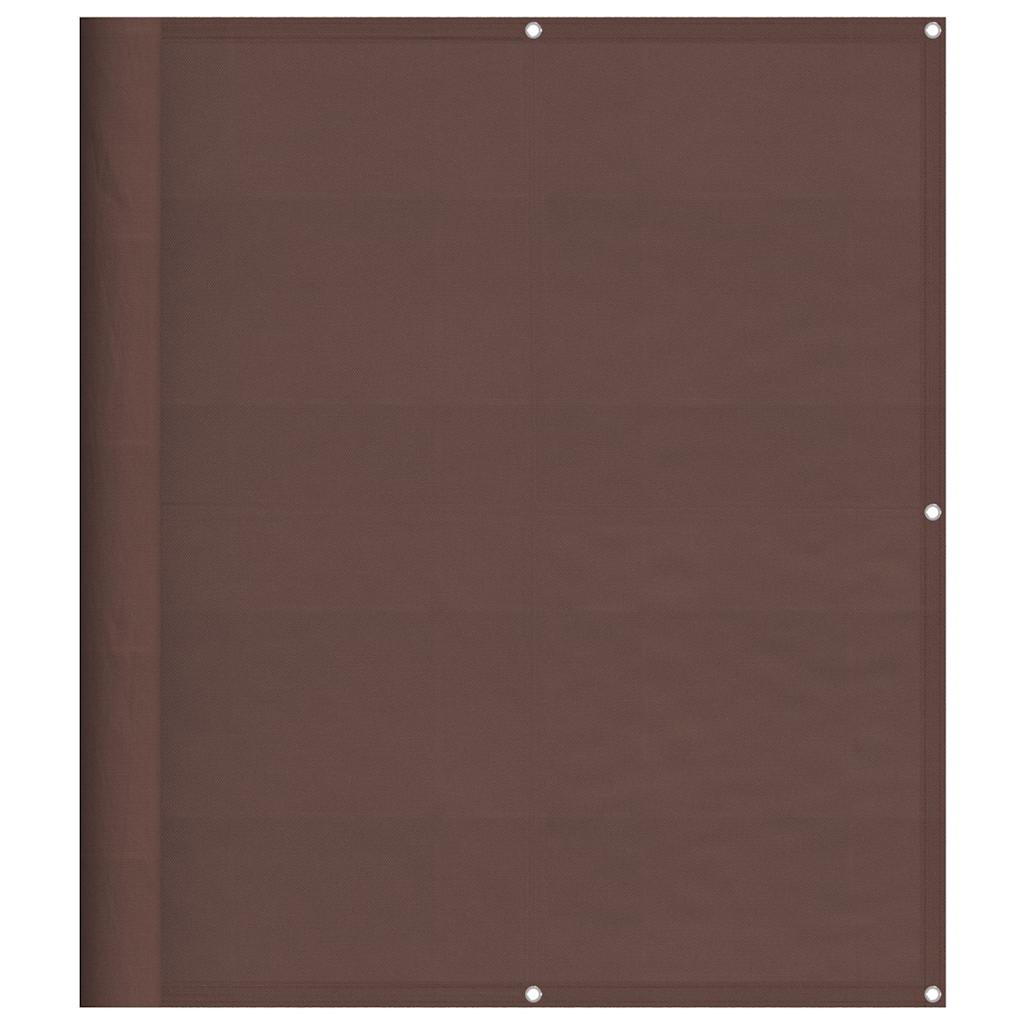 VidaXL Balkonschirm 120x800 cm 100 % Oxford-Polyester braun