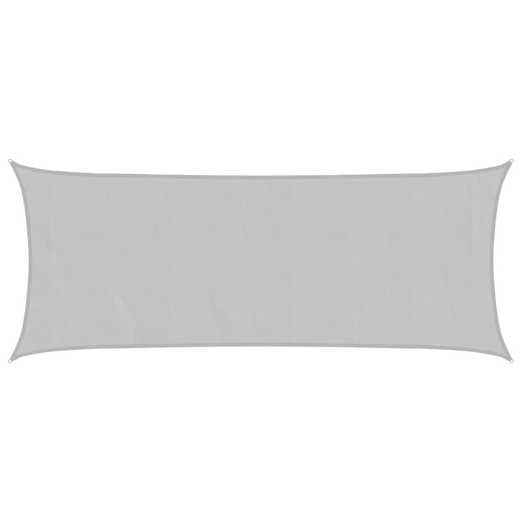 VidaXL Sonnensegel 5x2 m 100 % Polyester Oxford hellgrau