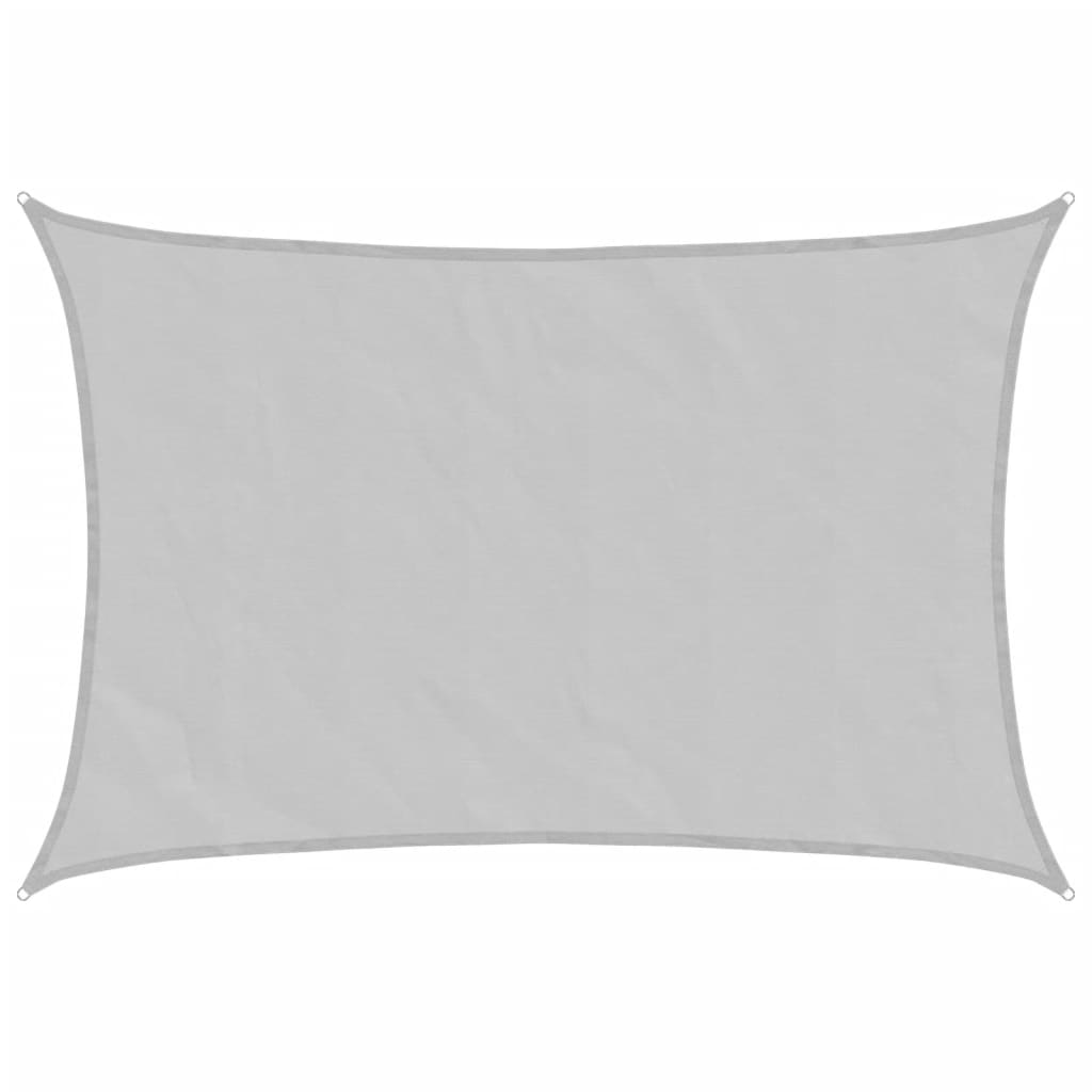 Vidaxl Sonnensegel 5x3,5 m 100 % Polyester Oxford hellgrau