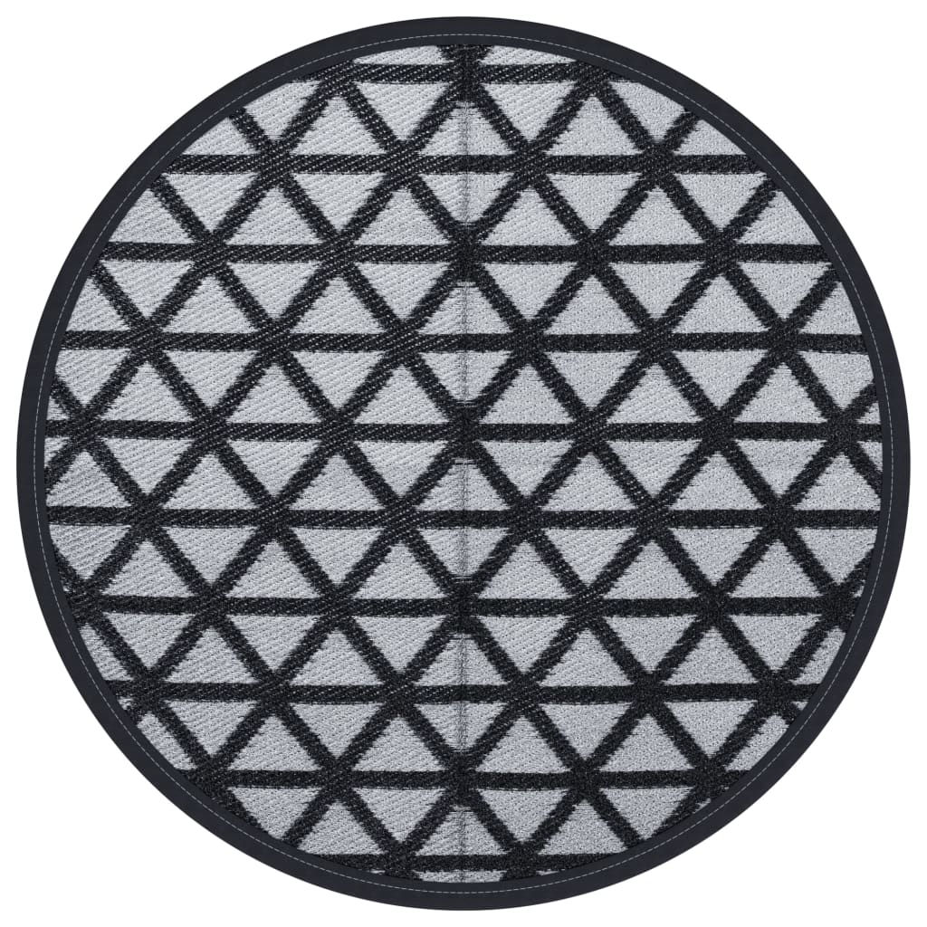 Vidaxx Outdoor-Teppich Arakil ø120 cm Polypropylen schwarz