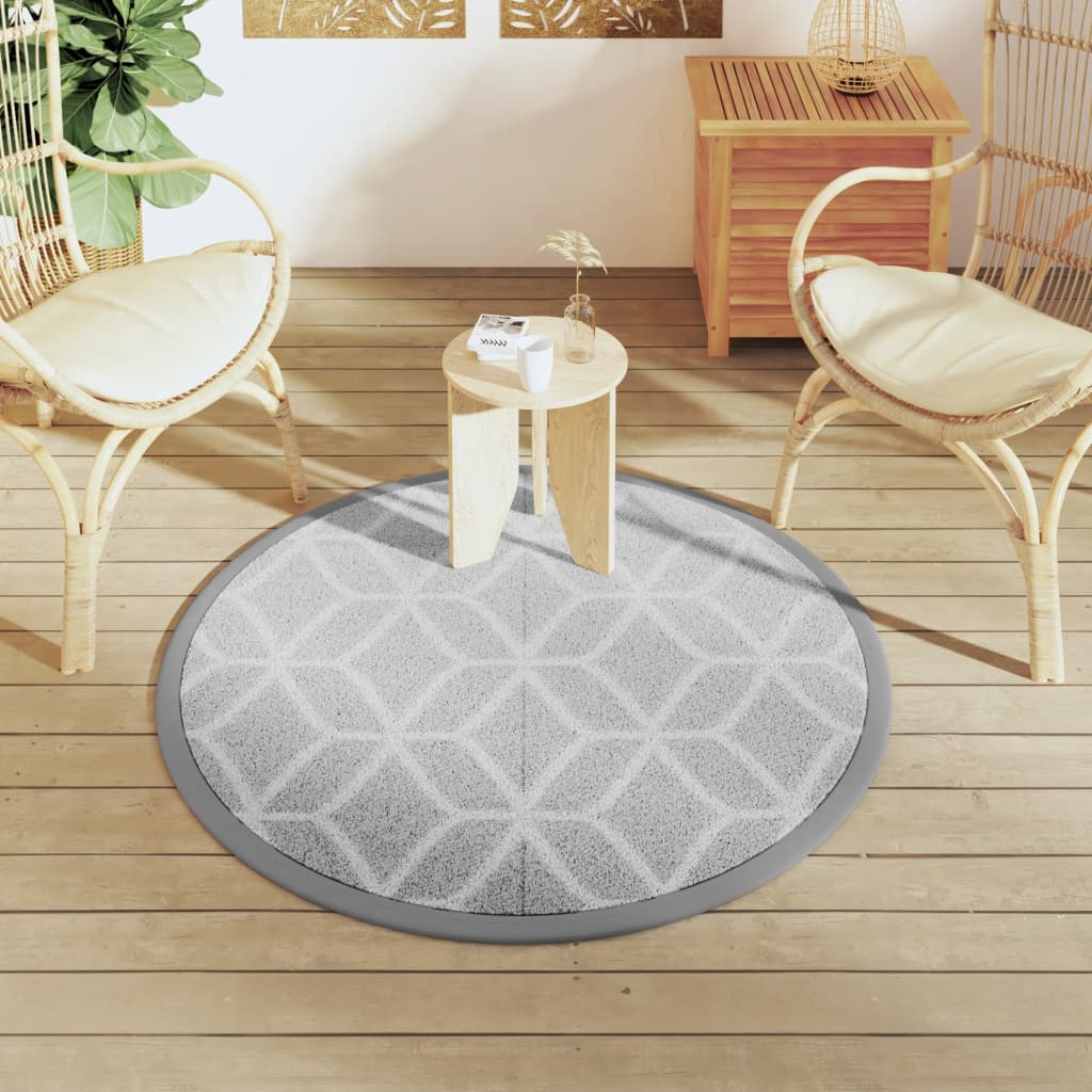 Vidaxx Outdoor-Teppich Arakil ø120 cm Polypropylen grau