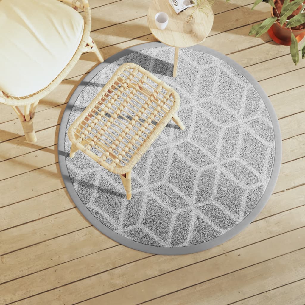 Vidaxx Outdoor-Teppich Arakil ø120 cm Polypropylen grau