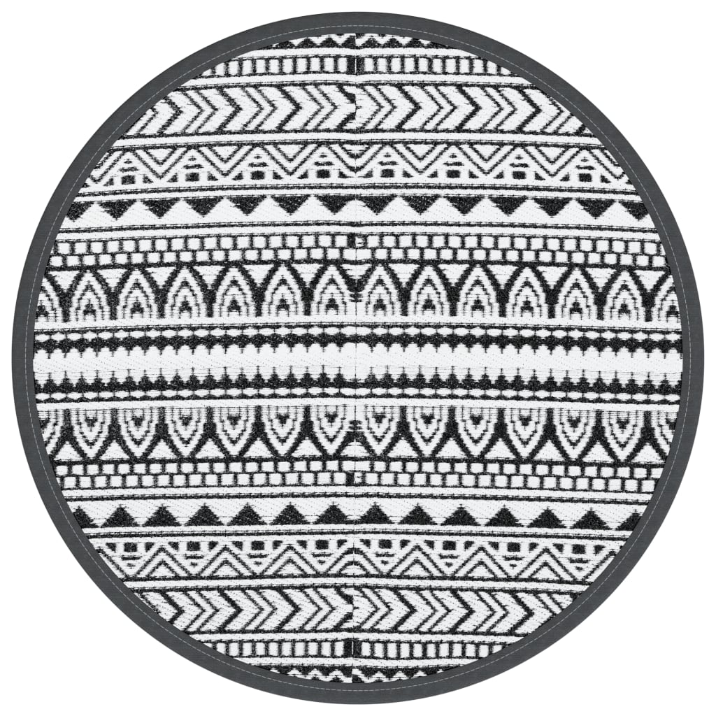Vidaxx Outdoor-Teppich Arakil ø160 cm Polypropylen schwarz