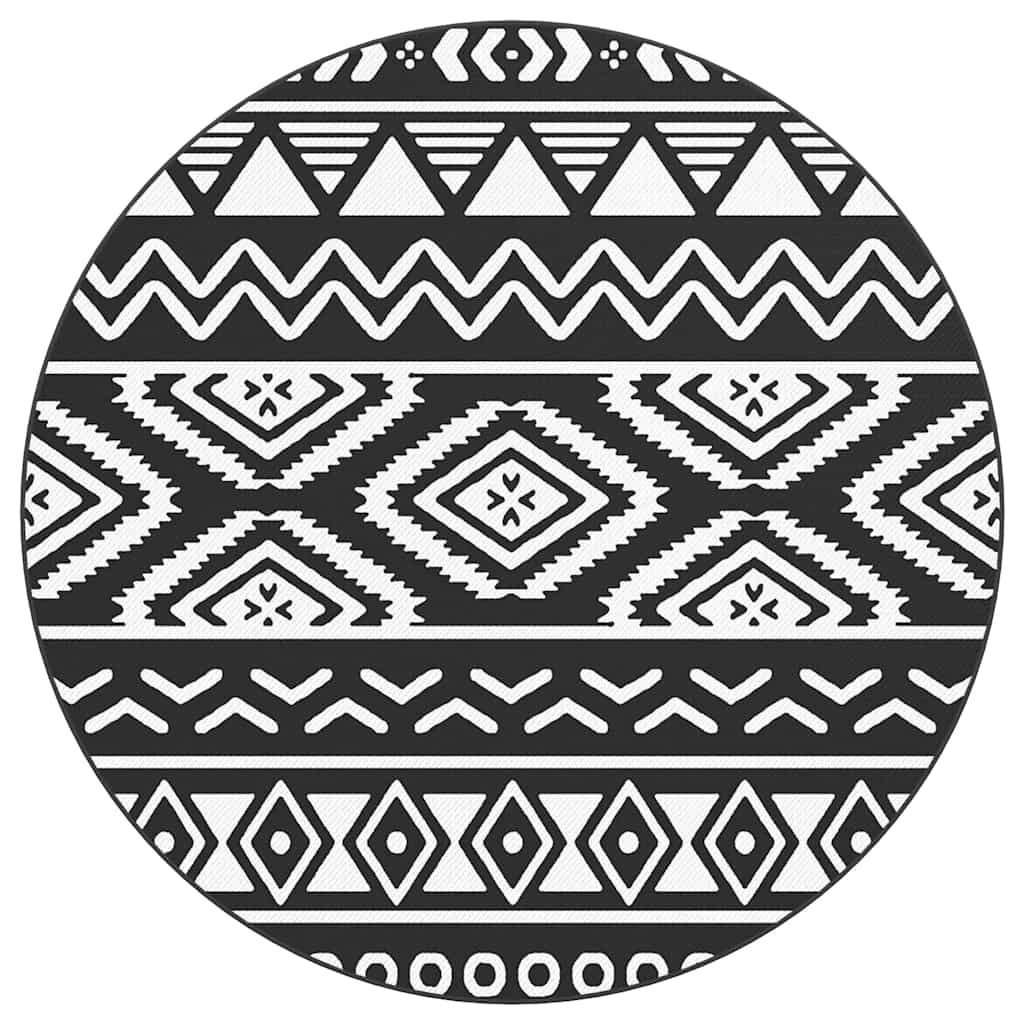 Vidaxx Outdoor-Teppich Arakil ø 200 cm Polypropylen schwarz