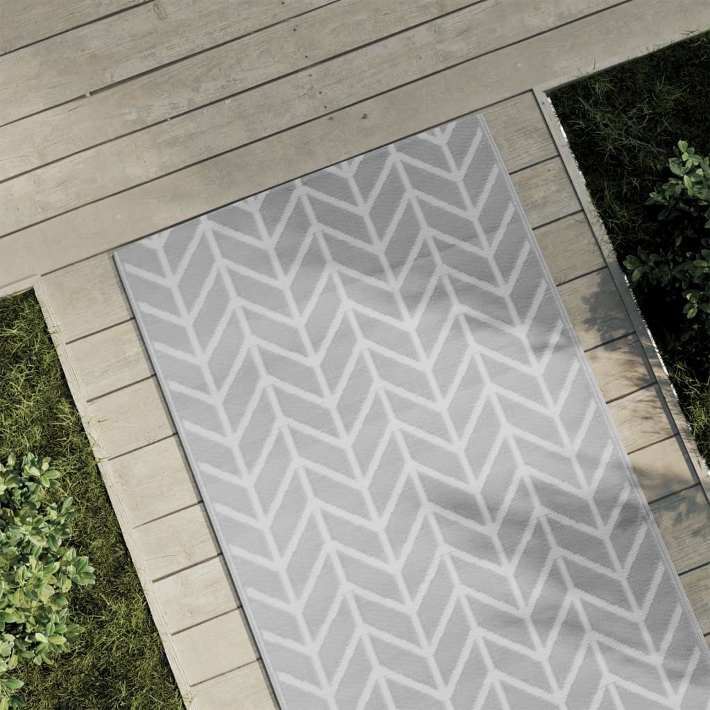 Vidaxx Outdoor-Teppich Arakil 80x250 cm PP grau
