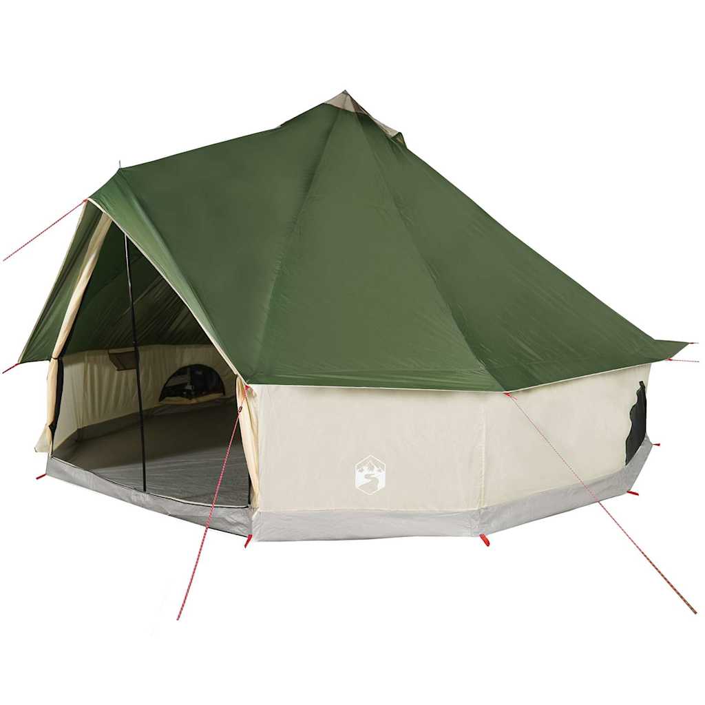 Vidaxl Tipi-Zelt für Familie 12 Personen wasserdicht grün