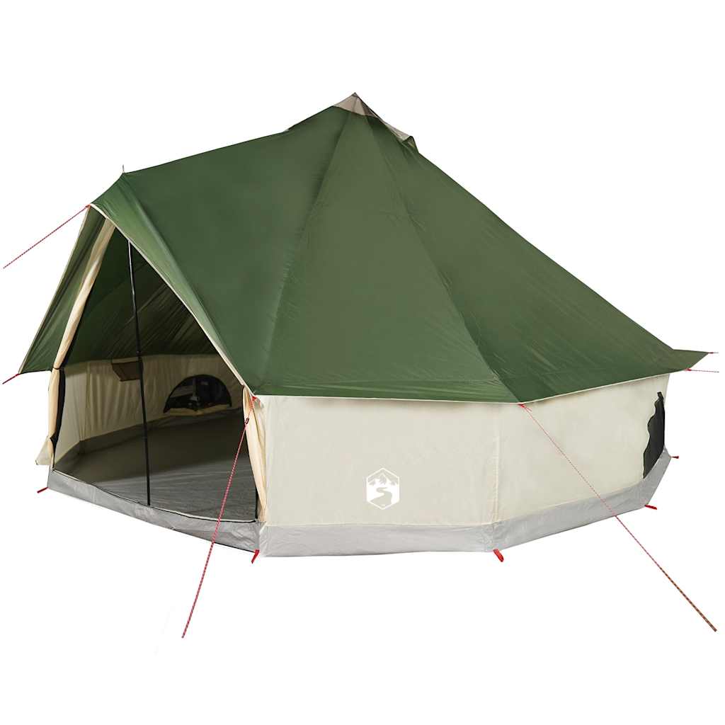 Vidaxl Tipi-Zelt 10-Personen wasserdicht grün
