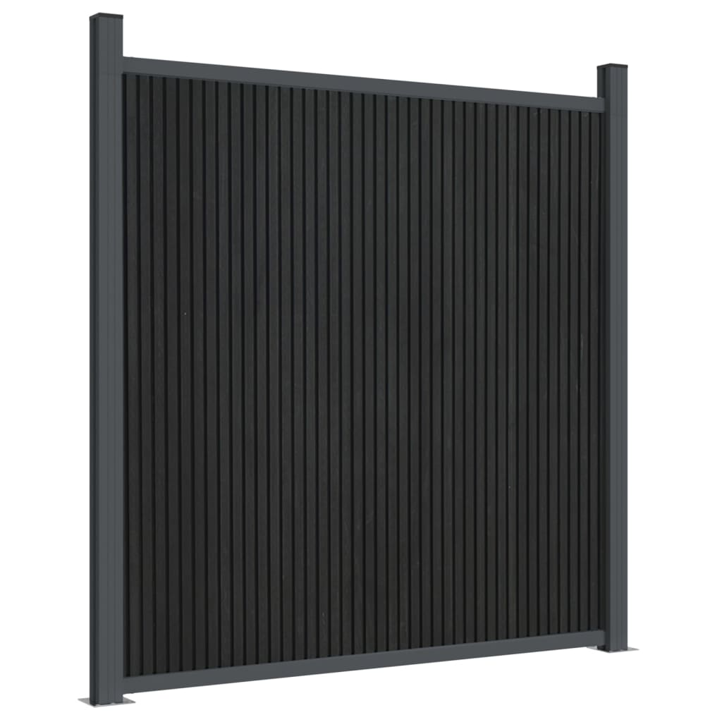 VidaXL Zaunelement 180x186 cm HKC grau