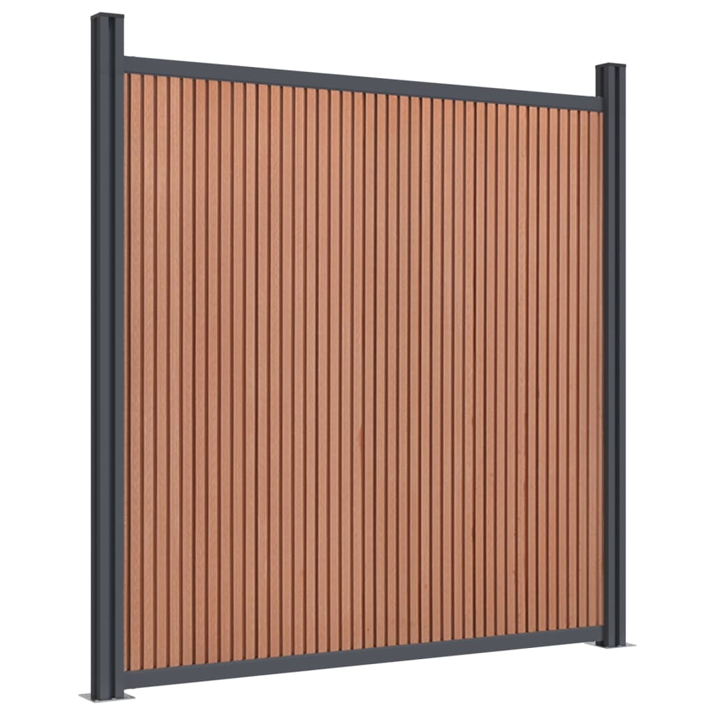 VidaXL Zaunelement 180x186 cm HKC braun
