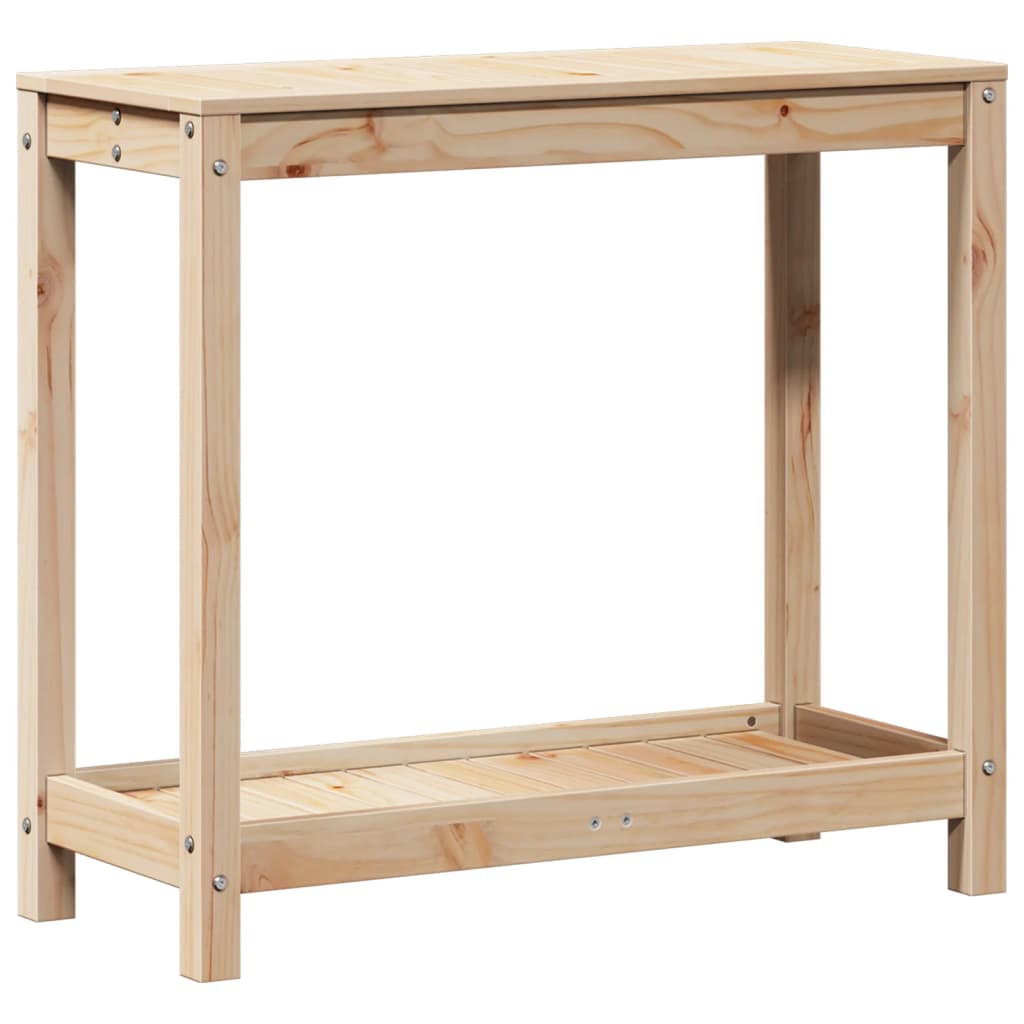 Vidaxx Pflanztisch mit Ablage 82,5x35x75 cm massives Kiefernholz