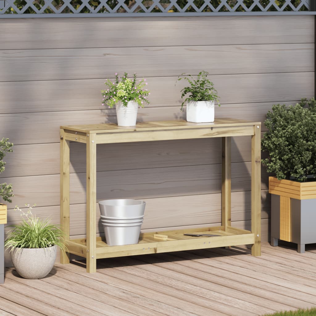VidaXL Pflanztisch mit Ablage 108x35x75 cm Imprägniertes Kiefernholz