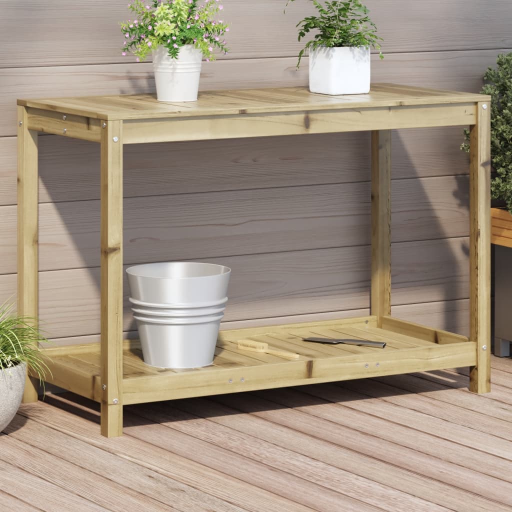 Vidaxx Pflanztisch mit Ablage 108x50x75 cm aus imprägniertem Kiefernholz